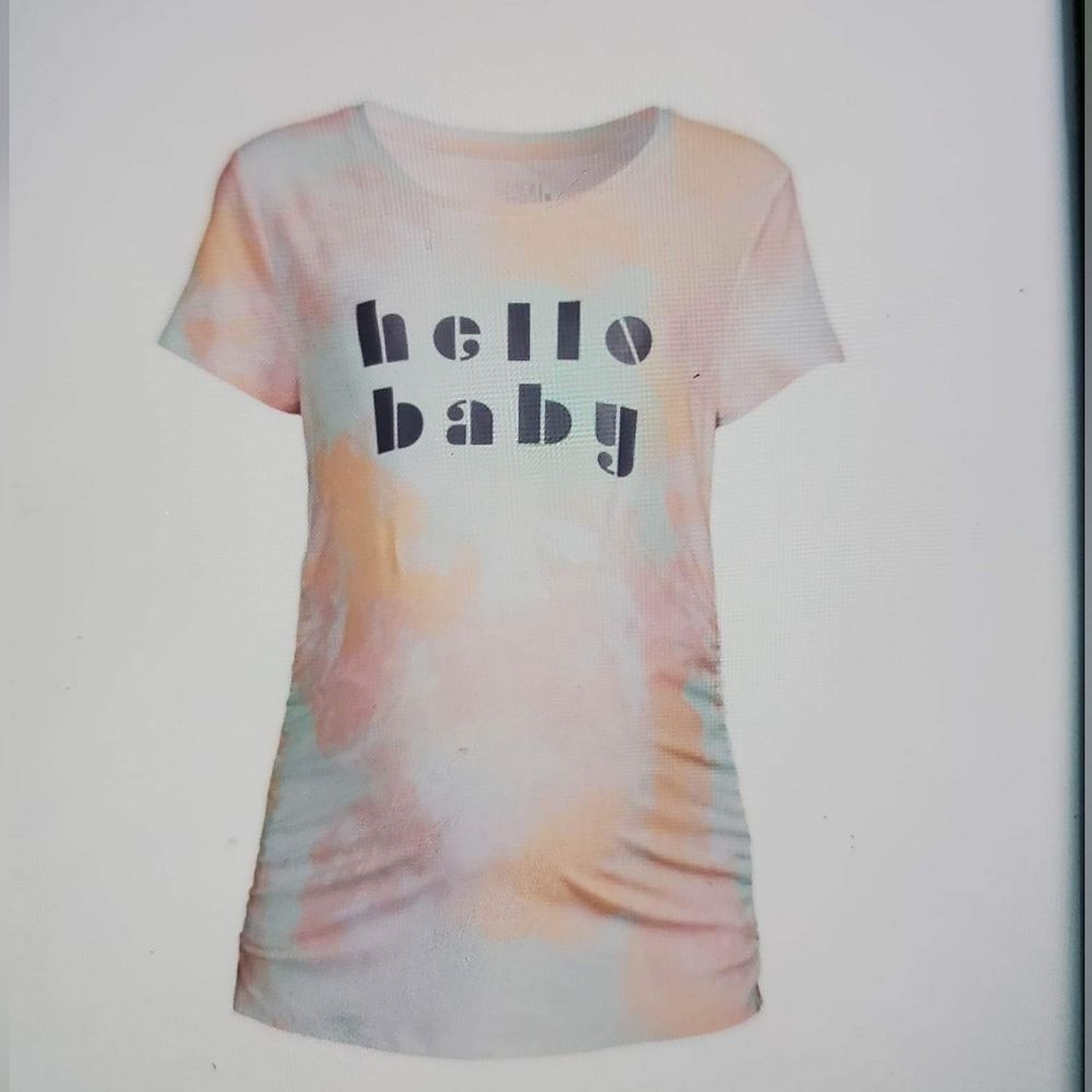 Time and Tru Women's Maternity Graphic T-Shirt Size S